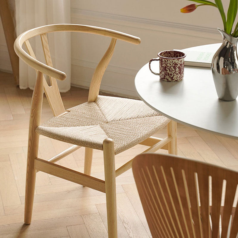 Contemporary Wood Dining Room Chair Fork Bone Single Dining Chair for Restaurant Clearhalo ' kitchen&dining_furn' 'Dining Chairs' 'Dining Tables & Seating' 'dining_chair' 'furn' 'furn_dining_chair' 'Furniture' 'furniture_dining_chair' 'Kitchen & Dining Furniture' 'kitchen' 4155213