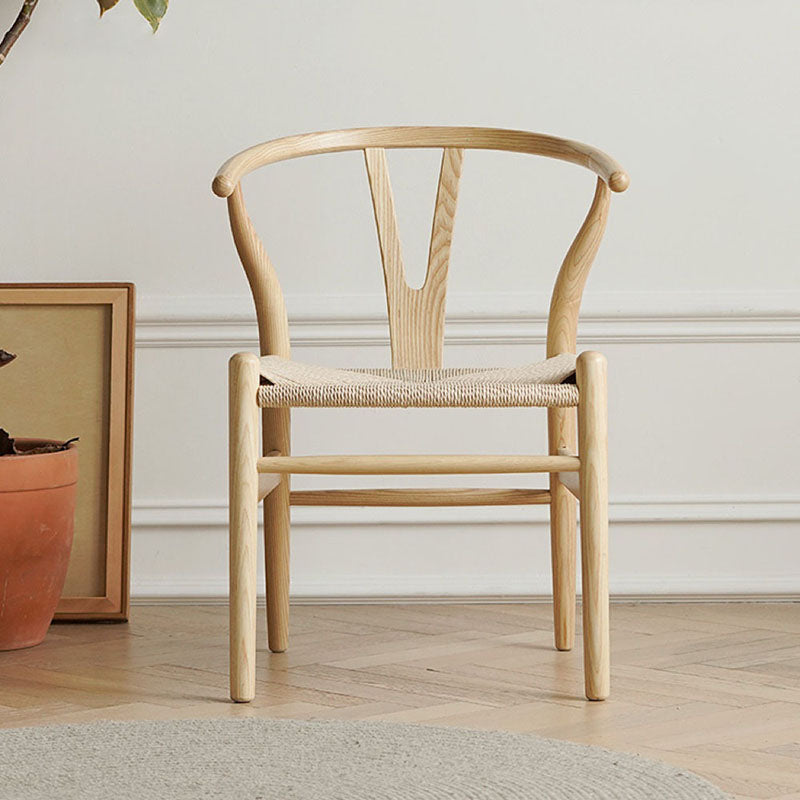 Contemporary Wood Dining Room Chair Fork Bone Single Dining Chair for Restaurant Clearhalo ' kitchen&dining_furn' 'Dining Chairs' 'Dining Tables & Seating' 'dining_chair' 'furn' 'furn_dining_chair' 'Furniture' 'furniture_dining_chair' 'Kitchen & Dining Furniture' 'kitchen' 4155214