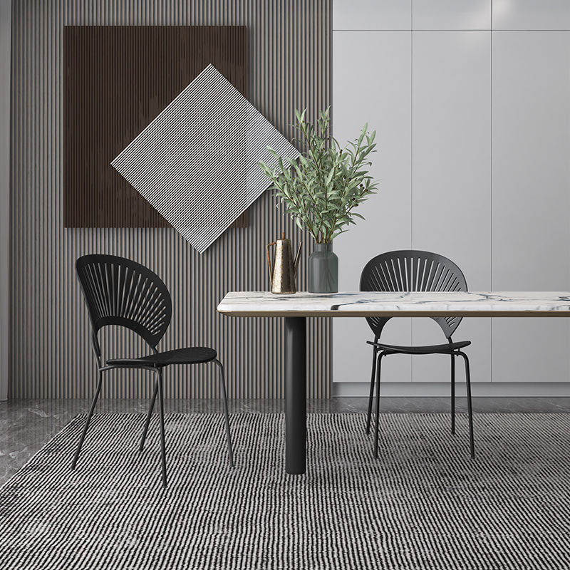 Industrial Home Wood Side Chair Matte Finish Open Back Dining Chair (Set of 2) Clearhalo ' kitchen&dining_furn' 'Dining Chairs' 'Dining Tables & Seating' 'dining_chair' 'Furniture' 'furniture_dining_chair' 'Kitchen & Dining Furniture' 'kitchen' 4155223