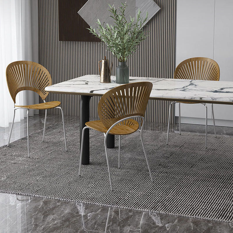 Industrial Home Wood Side Chair Matte Finish Open Back Dining Chair (Set of 2) Clearhalo ' kitchen&dining_furn' 'Dining Chairs' 'Dining Tables & Seating' 'dining_chair' 'Furniture' 'furniture_dining_chair' 'Kitchen & Dining Furniture' 'kitchen' 4155229