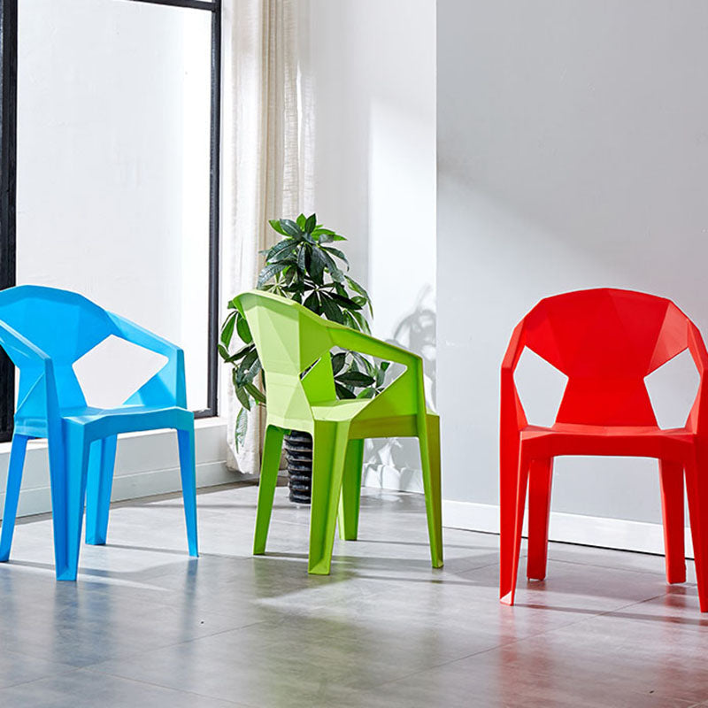 Contemporary Style Dining Chairs Plastic Dining Arm Side Chairs for Kitchen (Set of 4) Clearhalo ' kitchen&dining_furn' 'Dining Chairs' 'Dining Tables & Seating' 'dining_chair' 'furn' 'furn_dining_chair' 'Furniture' 'furniture_dining_chair' 'Kitchen & Dining Furniture' 'kitchen' 4155252