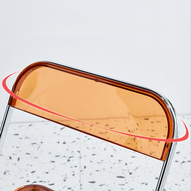 Industrial Style Side Armless Chairs Folding Plastic Open Back Dining Side Chair Clearhalo ' kitchen&dining_furn' 'Dining Chairs' 'Dining Tables & Seating' 'dining_chair' 'furn' 'furn_dining_chair' 'Furniture' 'furniture_dining_chair' 'Kitchen & Dining Furniture' 'kitchen' 4155265