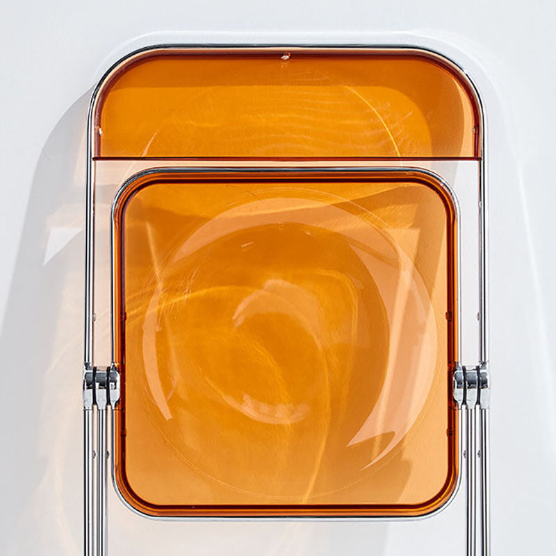 Industrial Style Side Armless Chairs Folding Plastic Open Back Dining Side Chair Clearhalo ' kitchen&dining_furn' 'Dining Chairs' 'Dining Tables & Seating' 'dining_chair' 'furn' 'furn_dining_chair' 'Furniture' 'furniture_dining_chair' 'Kitchen & Dining Furniture' 'kitchen' 4155267