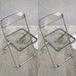 Industrial Style Side Armless Chairs Folding Plastic Open Back Dining Side Chair Smoke Gray 2 Piece Set Clearhalo ' kitchen&dining_furn' 'Dining Chairs' 'Dining Tables & Seating' 'dining_chair' 'furn' 'furn_dining_chair' 'Furniture' 'furniture_dining_chair' 'Kitchen & Dining Furniture' 'kitchen' 4155276