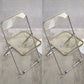 Industrial Style Side Armless Chairs Folding Plastic Open Back Dining Side Chair Yellow 2 Piece Set Clearhalo ' kitchen&dining_furn' 'Dining Chairs' 'Dining Tables & Seating' 'dining_chair' 'furn' 'furn_dining_chair' 'Furniture' 'furniture_dining_chair' 'Kitchen & Dining Furniture' 'kitchen' 4155282
