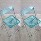 Industrial Style Side Armless Chairs Folding Plastic Open Back Dining Side Chair Green 2 Piece Set Clearhalo ' kitchen&dining_furn' 'Dining Chairs' 'Dining Tables & Seating' 'dining_chair' 'furn' 'furn_dining_chair' 'Furniture' 'furniture_dining_chair' 'Kitchen & Dining Furniture' 'kitchen' 4155288