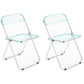 Industrial Style Plastic Dining Armless Chair Open Back Folding Side Chairs Aqua 2 Piece Set Clearhalo ' kitchen&dining_furn' 'Dining Chairs' 'Dining Tables & Seating' 'dining_chair' 'furn' 'furn_dining_chair' 'Furniture' 'furniture_dining_chair' 'Kitchen & Dining Furniture' 'kitchen' 4155302