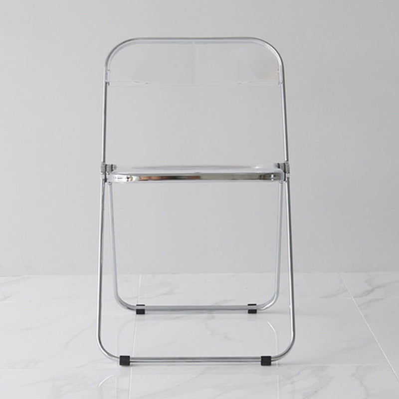 Industrial Style Plastic Dining Armless Chair Open Back Folding Side Chairs Clearhalo ' kitchen&dining_furn' 'Dining Chairs' 'Dining Tables & Seating' 'dining_chair' 'furn' 'furn_dining_chair' 'Furniture' 'furniture_dining_chair' 'Kitchen & Dining Furniture' 'kitchen' 4155309