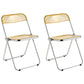 Industrial Style Plastic Dining Armless Chair Open Back Folding Side Chairs Yellow 2 Piece Set Clearhalo ' kitchen&dining_furn' 'Dining Chairs' 'Dining Tables & Seating' 'dining_chair' 'furn' 'furn_dining_chair' 'Furniture' 'furniture_dining_chair' 'Kitchen & Dining Furniture' 'kitchen' 4155314