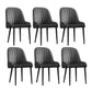 Scandinavian Style Metal Chairs Set Dining Room Kitchen Parsons Chairs Black 6 Piece Set Black Clearhalo ' kitchen&dining_furn' 'Dining Chairs' 'Dining Tables & Seating' 'dining_chair' 'furn' 'furn_dining_chair' 'Furniture' 'furniture_dining_chair' 'Kitchen & Dining Furniture' 'kitchen' 4155341