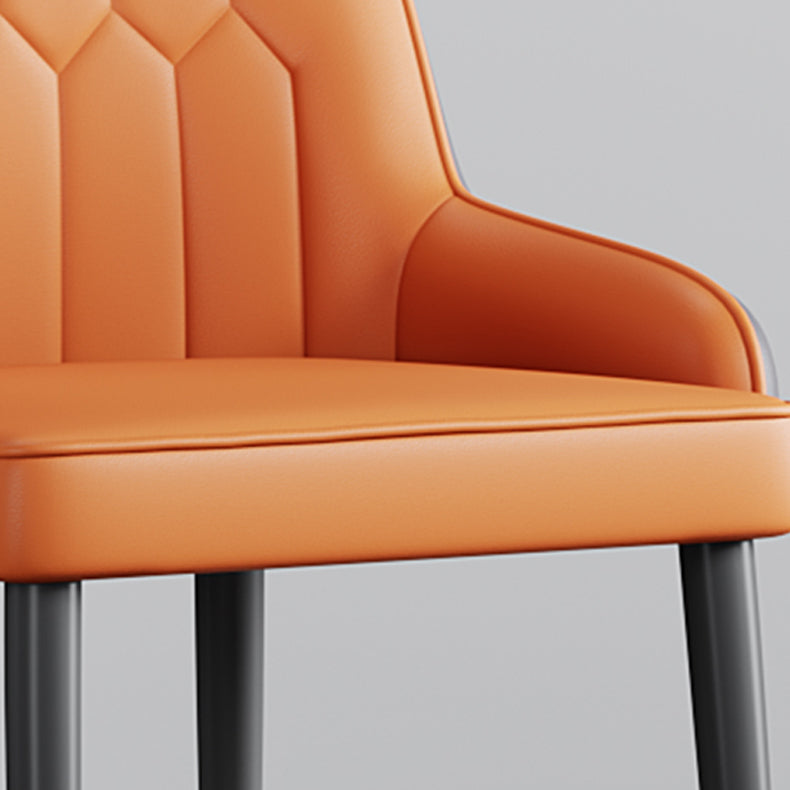 Scandinavian Style Metal Chairs Set Dining Room Kitchen Parsons Chairs Clearhalo ' kitchen&dining_furn' 'Dining Chairs' 'Dining Tables & Seating' 'dining_chair' 'furn' 'furn_dining_chair' 'Furniture' 'furniture_dining_chair' 'Kitchen & Dining Furniture' 'kitchen' 4155351