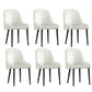 Scandinavian Style Metal Chairs Set Dining Room Kitchen Parsons Chairs White 6 Piece Set Black Clearhalo ' kitchen&dining_furn' 'Dining Chairs' 'Dining Tables & Seating' 'dining_chair' 'furn' 'furn_dining_chair' 'Furniture' 'furniture_dining_chair' 'Kitchen & Dining Furniture' 'kitchen' 4155352