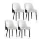 Scandinavian Style Metal Chairs Set Dining Room Kitchen Parsons Chairs Black White 4 Piece Set Black Clearhalo ' kitchen&dining_furn' 'Dining Chairs' 'Dining Tables & Seating' 'dining_chair' 'furn' 'furn_dining_chair' 'Furniture' 'furniture_dining_chair' 'Kitchen & Dining Furniture' 'kitchen' 4155362