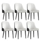 Scandinavian Style Metal Chairs Set Dining Room Kitchen Parsons Chairs Black White 6 Piece Set Black Clearhalo ' kitchen&dining_furn' 'Dining Chairs' 'Dining Tables & Seating' 'dining_chair' 'furn' 'furn_dining_chair' 'Furniture' 'furniture_dining_chair' 'Kitchen & Dining Furniture' 'kitchen' 4155364
