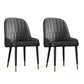 Scandinavian Style Metal Chairs Set Dining Room Kitchen Parsons Chairs Black 2 Piece Set Brass Gold Clearhalo ' kitchen&dining_furn' 'Dining Chairs' 'Dining Tables & Seating' 'dining_chair' 'furn' 'furn_dining_chair' 'Furniture' 'furniture_dining_chair' 'Kitchen & Dining Furniture' 'kitchen' 4155368