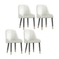 Scandinavian Style Metal Chairs Set Dining Room Kitchen Parsons Chairs White 4 Piece Set Brass Gold Clearhalo ' kitchen&dining_furn' 'Dining Chairs' 'Dining Tables & Seating' 'dining_chair' 'furn' 'furn_dining_chair' 'Furniture' 'furniture_dining_chair' 'Kitchen & Dining Furniture' 'kitchen' 4155375