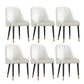 Scandinavian Style Metal Chairs Set Dining Room Kitchen Parsons Chairs White 6 Piece Set Brass Gold Clearhalo ' kitchen&dining_furn' 'Dining Chairs' 'Dining Tables & Seating' 'dining_chair' 'furn' 'furn_dining_chair' 'Furniture' 'furniture_dining_chair' 'Kitchen & Dining Furniture' 'kitchen' 4155376