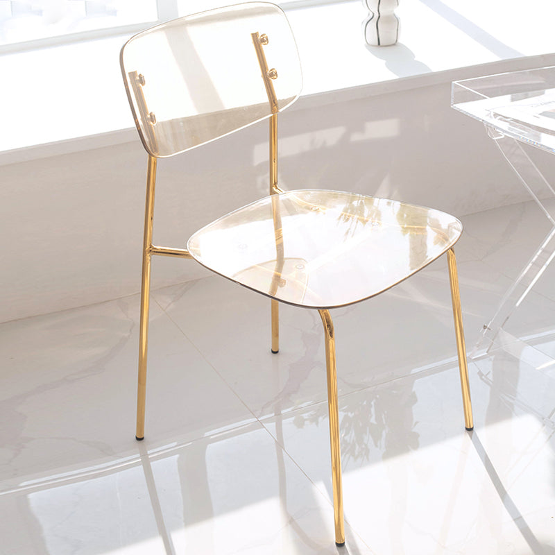 Nordic Style Metal Dining Room Chairs Plastic Dining Armless Chair for Restaurant Clearhalo ' kitchen&dining_furn' 'Dining Chairs' 'Dining Tables & Seating' 'dining_chair' 'furn' 'furn_dining_chair' 'Furniture' 'furniture_dining_chair' 'Kitchen & Dining Furniture' 'kitchen' 4155390