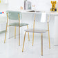 Nordic Style Metal Dining Room Chairs Plastic Dining Armless Chair for Restaurant Clearhalo ' kitchen&dining_furn' 'Dining Chairs' 'Dining Tables & Seating' 'dining_chair' 'furn' 'furn_dining_chair' 'Furniture' 'furniture_dining_chair' 'Kitchen & Dining Furniture' 'kitchen' 4155393