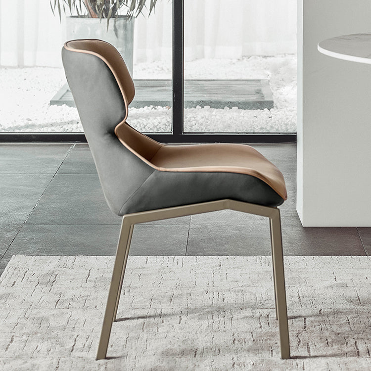 Minimalist Style Dining Arm Chairs Faux Leather Wingback Parsons Chairs (Set of 2) Clearhalo ' kitchen&dining_furn' 'Dining Chairs' 'Dining Tables & Seating' 'dining_chair' 'furn' 'furn_dining_chair' 'Furniture' 'furniture_dining_chair' 'Kitchen & Dining Furniture' 'kitchen' 4155439