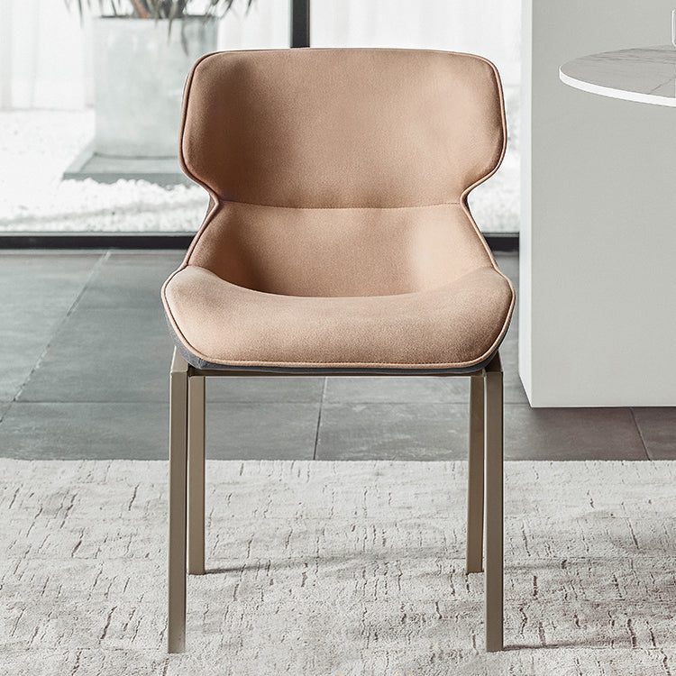 Minimalist Style Dining Arm Chairs Faux Leather Wingback Parsons Chairs (Set of 2) Clearhalo ' kitchen&dining_furn' 'Dining Chairs' 'Dining Tables & Seating' 'dining_chair' 'furn' 'furn_dining_chair' 'Furniture' 'furniture_dining_chair' 'Kitchen & Dining Furniture' 'kitchen' 4155441