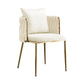 Minimalist Style Arm Chair Upholstered Barrel Back Single Dining Chair for Home Use White Clearhalo ' kitchen&dining_furn' 'Dining Chairs' 'Dining Tables & Seating' 'dining_chair' 'furn' 'furn_dining_chair' 'Furniture' 'furniture_dining_chair' 'Kitchen & Dining Furniture' 'kitchen' 4155469