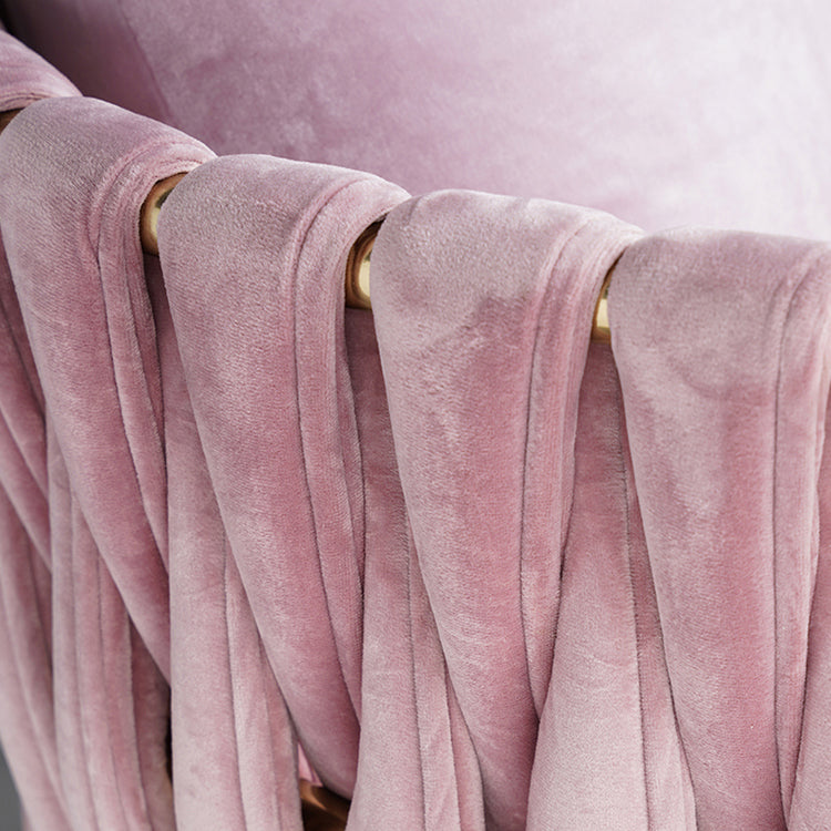 Minimalist Style Arm Chair Upholstered Barrel Back Single Dining Chair for Home Use Clearhalo ' kitchen&dining_furn' 'Dining Chairs' 'Dining Tables & Seating' 'dining_chair' 'furn' 'furn_dining_chair' 'Furniture' 'furniture_dining_chair' 'Kitchen & Dining Furniture' 'kitchen' 4155478