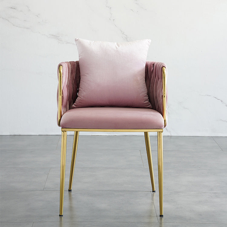 Minimalist Style Arm Chair Upholstered Barrel Back Single Dining Chair for Home Use Clearhalo ' kitchen&dining_furn' 'Dining Chairs' 'Dining Tables & Seating' 'dining_chair' 'furn' 'furn_dining_chair' 'Furniture' 'furniture_dining_chair' 'Kitchen & Dining Furniture' 'kitchen' 4155482