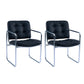 Minimalist Style Upholstered Arm Dining Chairs Solid Back Dining Side Chairs Black 2 Piece Set Clearhalo ' kitchen&dining_furn' 'Dining Chairs' 'Dining Tables & Seating' 'dining_chair' 'furn' 'furn_dining_chair' 'Furniture' 'furniture_dining_chair' 'Kitchen & Dining Furniture' 'kitchen' 4155494