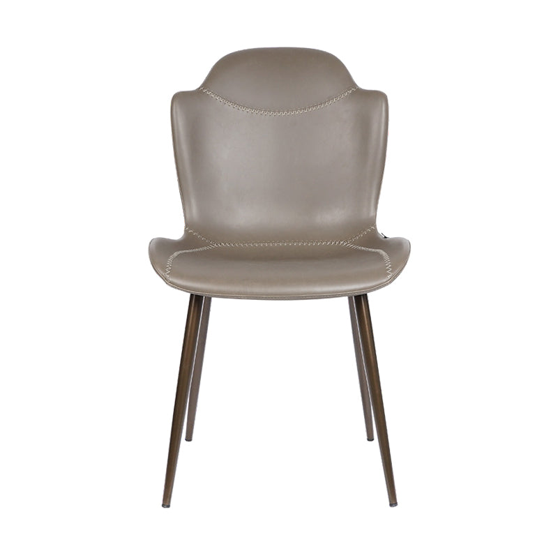 Modern Design Leather Dining Arm Chairs Wingback Parsons Side Chair for Kitchen Grey 1 Piece Clearhalo ' kitchen&dining_furn' 'Dining Chairs' 'Dining Tables & Seating' 'dining_chair' 'furn' 'furn_dining_chair' 'Furniture' 'furniture_dining_chair' 'Kitchen & Dining Furniture' 'kitchen' 4155509