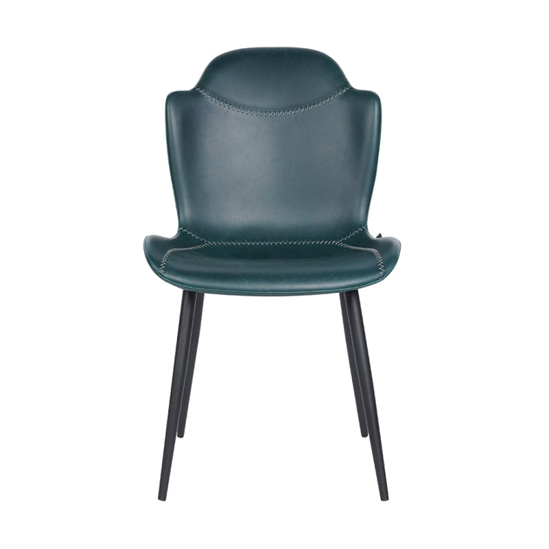 Modern Design Leather Dining Arm Chairs Wingback Parsons Side Chair for Kitchen Blue 1 Piece Clearhalo ' kitchen&dining_furn' 'Dining Chairs' 'Dining Tables & Seating' 'dining_chair' 'furn' 'furn_dining_chair' 'Furniture' 'furniture_dining_chair' 'Kitchen & Dining Furniture' 'kitchen' 4155515