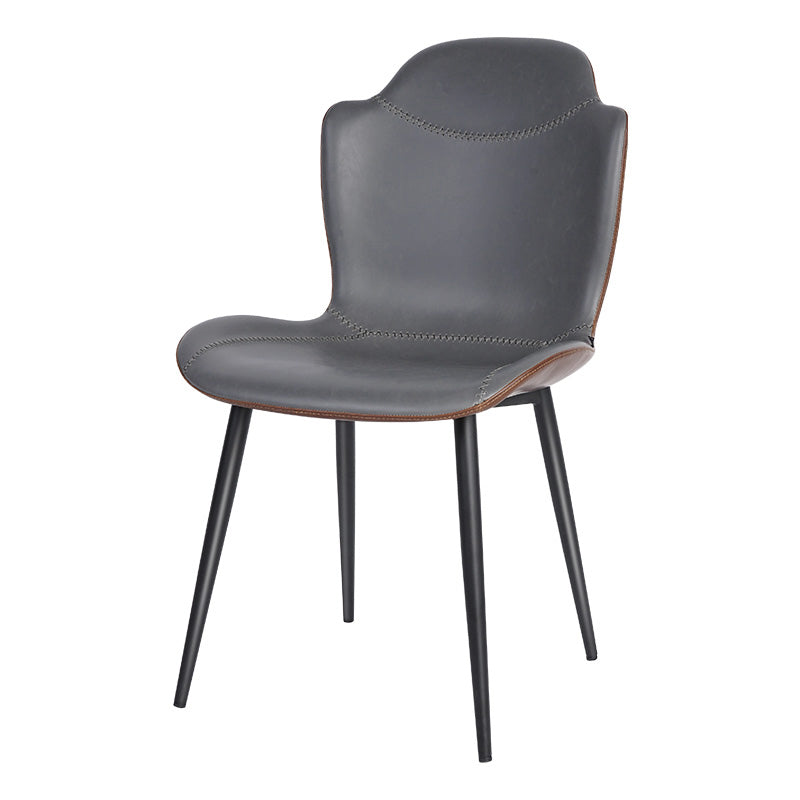 Modern Design Leather Dining Arm Chairs Wingback Parsons Side Chair for Kitchen Clearhalo ' kitchen&dining_furn' 'Dining Chairs' 'Dining Tables & Seating' 'dining_chair' 'furn' 'furn_dining_chair' 'Furniture' 'furniture_dining_chair' 'Kitchen & Dining Furniture' 'kitchen' 4155517