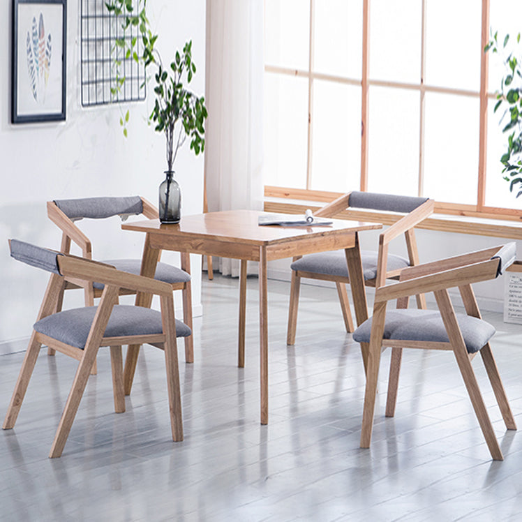 Traditional Solid Wood Dining Chair Linen Single Dining Arm Chair for Restaurant Clearhalo ' kitchen&dining_furn' 'Dining Chairs' 'Dining Tables & Seating' 'dining_chair' 'furn' 'furn_dining_chair' 'Furniture' 'furniture_dining_chair' 'Kitchen & Dining Furniture' 'kitchen' 4155547