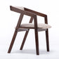 Traditional Solid Wood Dining Chair Linen Single Dining Arm Chair for Restaurant Brown-Khaki Clearhalo ' kitchen&dining_furn' 'Dining Chairs' 'Dining Tables & Seating' 'dining_chair' 'furn' 'furn_dining_chair' 'Furniture' 'furniture_dining_chair' 'Kitchen & Dining Furniture' 'kitchen' 4155551
