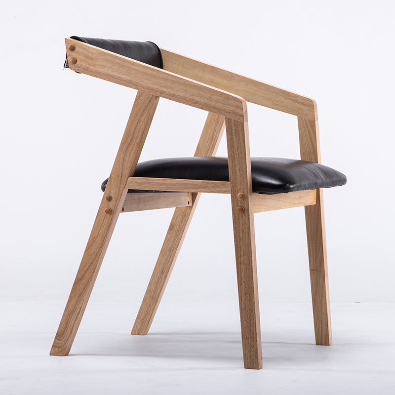 Traditional Solid Wood Dining Chair Linen Single Dining Arm Chair for Restaurant Black-Apricot Clearhalo ' kitchen&dining_furn' 'Dining Chairs' 'Dining Tables & Seating' 'dining_chair' 'furn' 'furn_dining_chair' 'Furniture' 'furniture_dining_chair' 'Kitchen & Dining Furniture' 'kitchen' 4155554