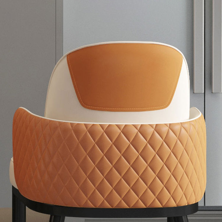 Minimalist Style Solid Back Dining Side Chairs Leather Dining Chairs for Kitchen Clearhalo ' kitchen&dining_furn' 'Dining Chairs' 'Dining Tables & Seating' 'dining_chair' 'furn' 'furn_dining_chair' 'Furniture' 'furniture_dining_chair' 'Kitchen & Dining Furniture' 'kitchen' 4155569