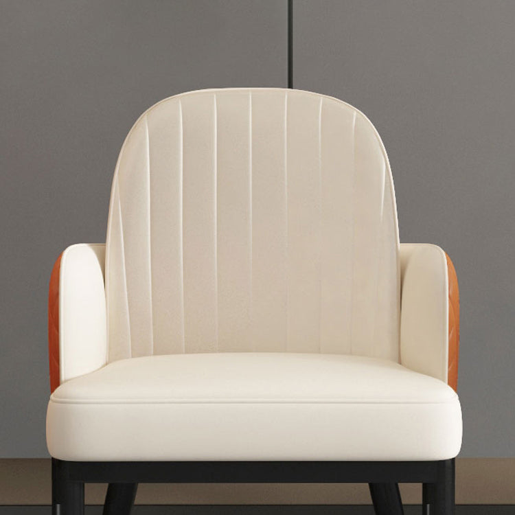 Minimalist Style Solid Back Dining Side Chairs Leather Dining Chairs for Kitchen Clearhalo ' kitchen&dining_furn' 'Dining Chairs' 'Dining Tables & Seating' 'dining_chair' 'furn' 'furn_dining_chair' 'Furniture' 'furniture_dining_chair' 'Kitchen & Dining Furniture' 'kitchen' 4155573