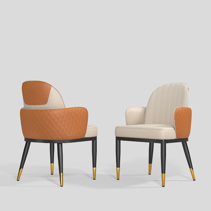 Minimalist Style Solid Back Dining Side Chairs Leather Dining Chairs for Kitchen Clearhalo ' kitchen&dining_furn' 'Dining Chairs' 'Dining Tables & Seating' 'dining_chair' 'furn' 'furn_dining_chair' 'Furniture' 'furniture_dining_chair' 'Kitchen & Dining Furniture' 'kitchen' 4155577