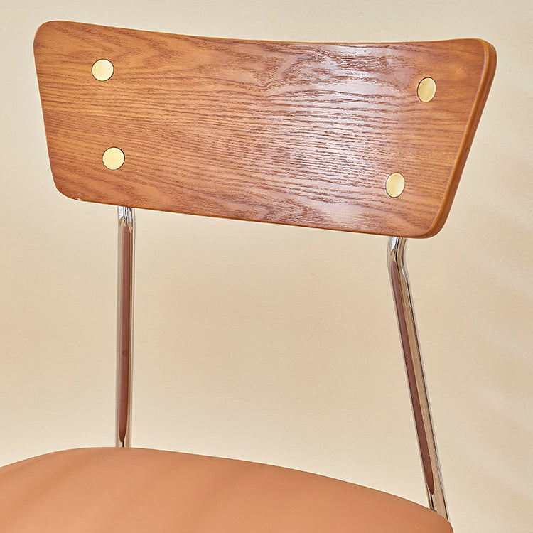 Industrial Style Upholstered Armless Dining Chairs Open Back Dining Side Chairs for Home Clearhalo ' kitchen&dining_furn' 'Dining Chairs' 'Dining Tables & Seating' 'dining_chair' 'furn' 'furn_dining_chair' 'Furniture' 'furniture_dining_chair' 'Kitchen & Dining Furniture' 'kitchen' 4155594