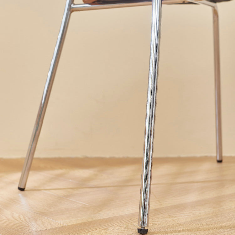 Industrial Style Upholstered Armless Dining Chairs Open Back Dining Side Chairs for Home Clearhalo ' kitchen&dining_furn' 'Dining Chairs' 'Dining Tables & Seating' 'dining_chair' 'furn' 'furn_dining_chair' 'Furniture' 'furniture_dining_chair' 'Kitchen & Dining Furniture' 'kitchen' 4155595