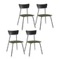 Industrial Style Upholstered Armless Dining Chairs Open Back Dining Side Chairs for Home Light Army Green 4 Piece Set Clearhalo ' kitchen&dining_furn' 'Dining Chairs' 'Dining Tables & Seating' 'dining_chair' 'furn' 'furn_dining_chair' 'Furniture' 'furniture_dining_chair' 'Kitchen & Dining Furniture' 'kitchen' 4155618