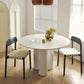 Round Dining Site Table Simple Style Solid Wood Table,35.4"L x 35.4"W x 29.5"H Clearhalo ' dining_table' 'Dining Tables & Seating' 'Dining Tables' 'furn' 'furn_dining_table' 'Furniture' 'furniture_dining_table' 'Kitchen & Dining Furniture' 'kitchen&dining_furn' 'kitchen' 'kitchen_dining_table' 4155640
