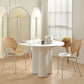 Round Dining Site Table Simple Style Solid Wood Table,35.4"L x 35.4"W x 29.5"H Clearhalo ' dining_table' 'Dining Tables & Seating' 'Dining Tables' 'furn' 'furn_dining_table' 'Furniture' 'furniture_dining_table' 'Kitchen & Dining Furniture' 'kitchen&dining_furn' 'kitchen' 'kitchen_dining_table' 4155641
