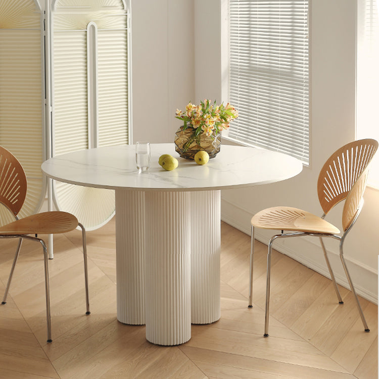 Round Dining Site Table Simple Style Solid Wood Table,35.4"L x 35.4"W x 29.5"H Clearhalo ' dining_table' 'Dining Tables & Seating' 'Dining Tables' 'furn' 'furn_dining_table' 'Furniture' 'furniture_dining_table' 'Kitchen & Dining Furniture' 'kitchen&dining_furn' 'kitchen' 'kitchen_dining_table' 4155646