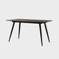 Industrial Style Dining Table Brown 4 Legs Dining Table with Black Frame Rectangle Without Chairs Clearhalo ' dining_table' 'Dining Tables & Seating' 'Dining Tables' 'furn' 'furn_dining_table' 'Furniture' 'furniture_dining_table' 'Kitchen & Dining Furniture' 'kitchen&dining_furn' 'kitchen' 'kitchen_dining_table' 4155693