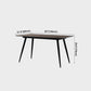 Industrial Style Dining Table Brown 4 Legs Dining Table with Black Frame Clearhalo ' dining_table' 'Dining Tables & Seating' 'Dining Tables' 'furn' 'furn_dining_table' 'Furniture' 'furniture_dining_table' 'Kitchen & Dining Furniture' 'kitchen&dining_furn' 'kitchen' 'kitchen_dining_table' 4155707