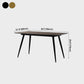 Industrial Style Dining Table Brown 4 Legs Dining Table with Black Frame Clearhalo ' dining_table' 'Dining Tables & Seating' 'Dining Tables' 'furn' 'furn_dining_table' 'Furniture' 'furniture_dining_table' 'Kitchen & Dining Furniture' 'kitchen&dining_furn' 'kitchen' 'kitchen_dining_table' 4155708