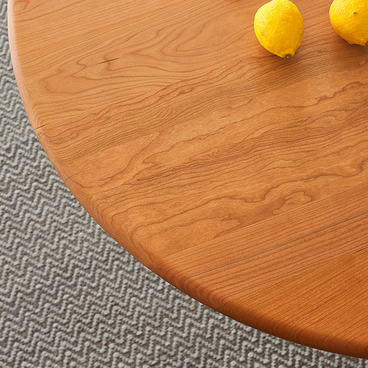 Solid Wood Round Dining Table Simplicity Dining Table with Pedestal Casual Clearhalo ' dining_table' 'Dining Tables & Seating' 'Dining Tables' 'furn' 'furn_dining_table' 'Furniture' 'furniture_dining_table' 'Kitchen & Dining Furniture' 'kitchen&dining_furn' 'kitchen' 'kitchen_dining_table' 4155714