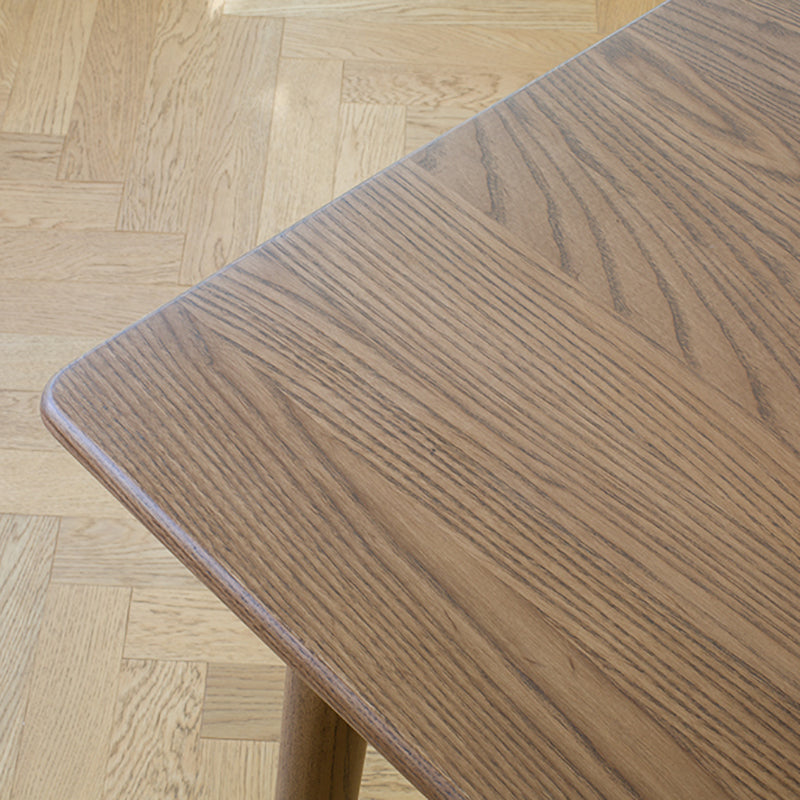 Modern Ash Wood Table in Walnut for Restaurant Rectangle Dining Table with 4 Legs Clearhalo ' dining_table' 'Dining Tables & Seating' 'Dining Tables' 'furn' 'furn_dining_table' 'Furniture' 'furniture_dining_table' 'Kitchen & Dining Furniture' 'kitchen&dining_furn' 'kitchen' 'kitchen_dining_table' 4155728