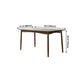 Modern Ash Wood Table in Walnut for Restaurant Rectangle Dining Table with 4 Legs Clearhalo ' dining_table' 'Dining Tables & Seating' 'Dining Tables' 'furn' 'furn_dining_table' 'Furniture' 'furniture_dining_table' 'Kitchen & Dining Furniture' 'kitchen&dining_furn' 'kitchen' 'kitchen_dining_table' 4155731